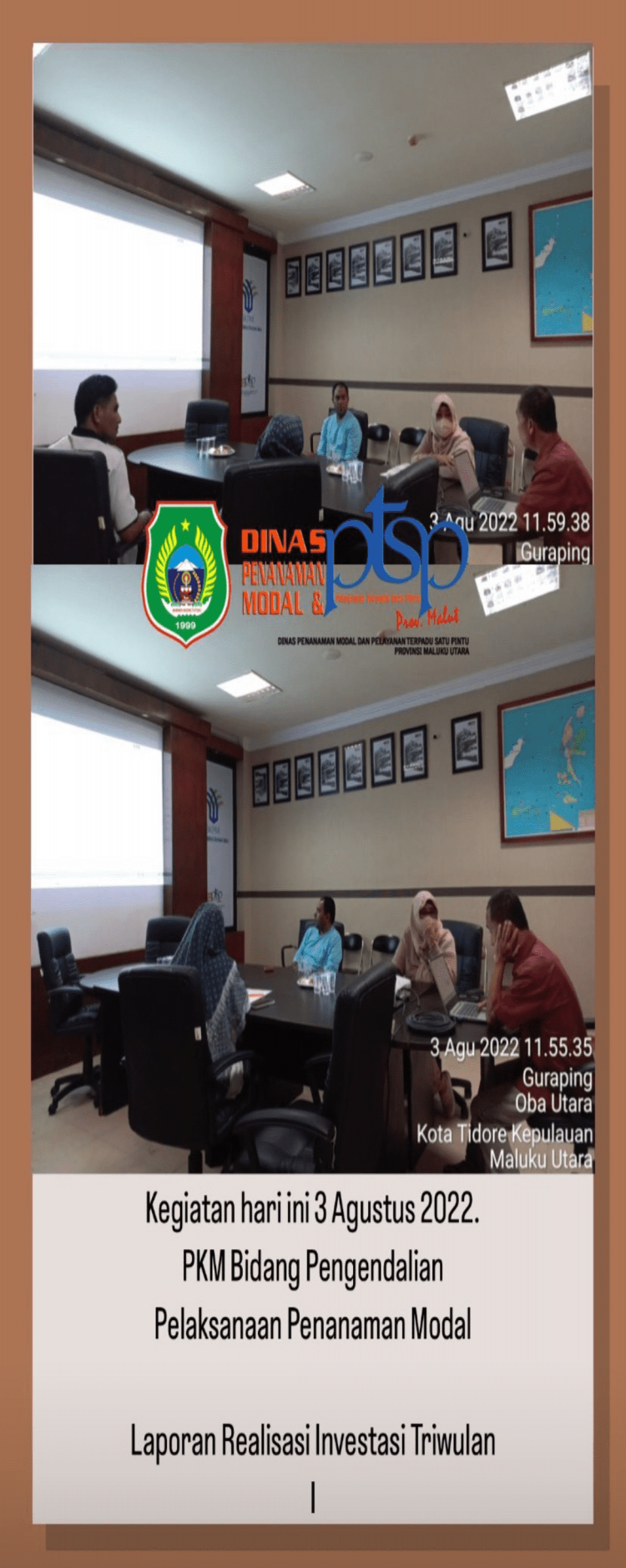 Rapat bersama Peningkatan Kapasitas Mandiri DPMPTSP Provinsi Maluku Utara 